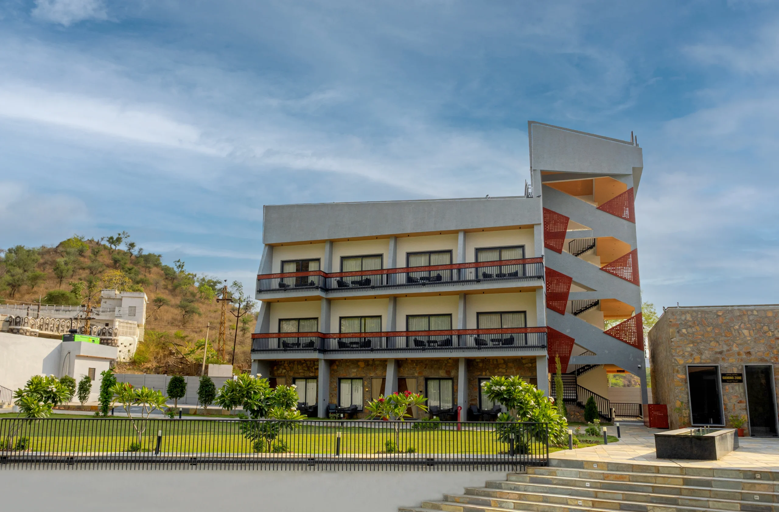 The resort grounds