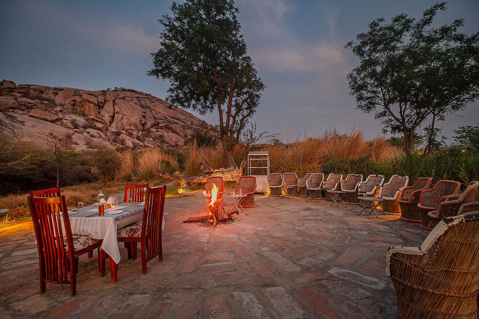 Dinner on the Hill with live barbeque under the Jawai night sky