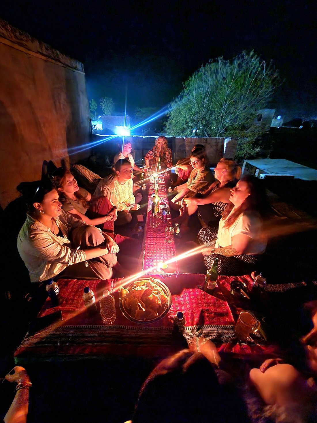 Rooftop dinner under the stars