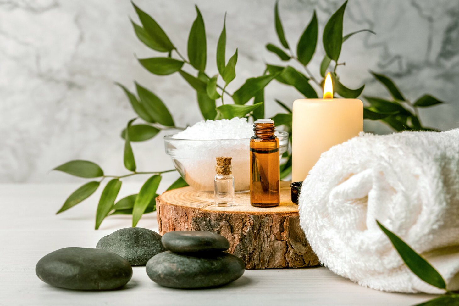 Therapist performing a traditional Ayurvedic back massage
